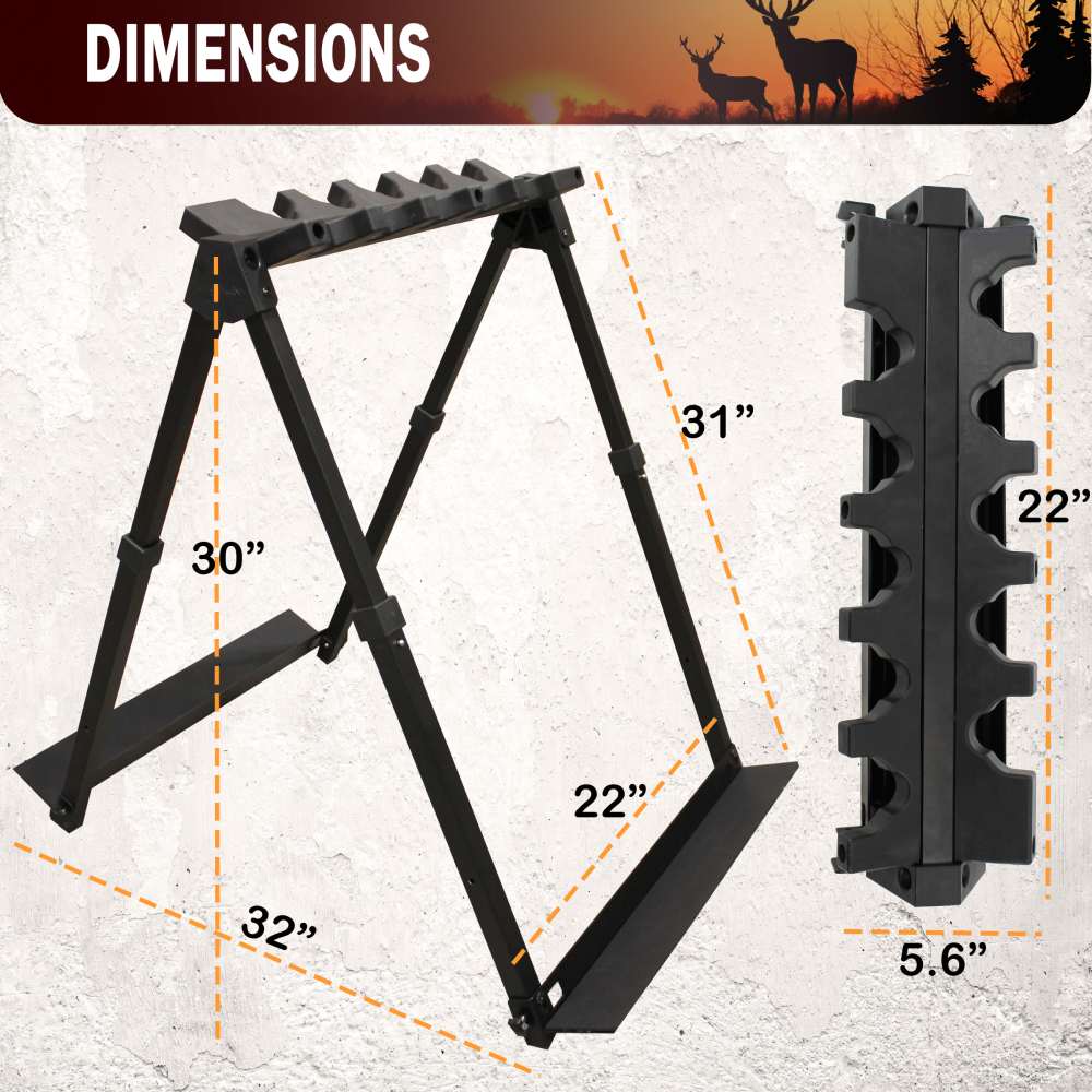 Fold & Go Portable 10 Gun Stand-img-2