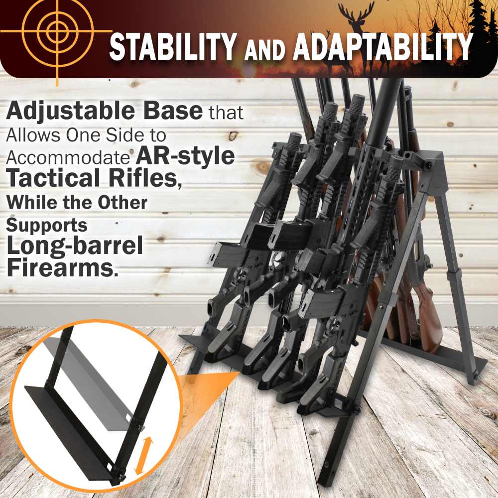Fold & Go Portable 10 Gun Stand-img-6