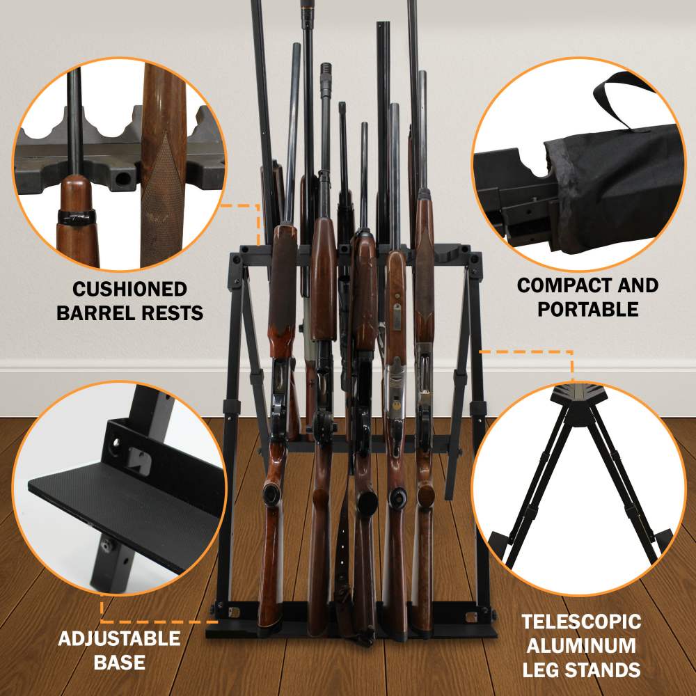 Fold & Go Portable 10 Gun Stand-img-4