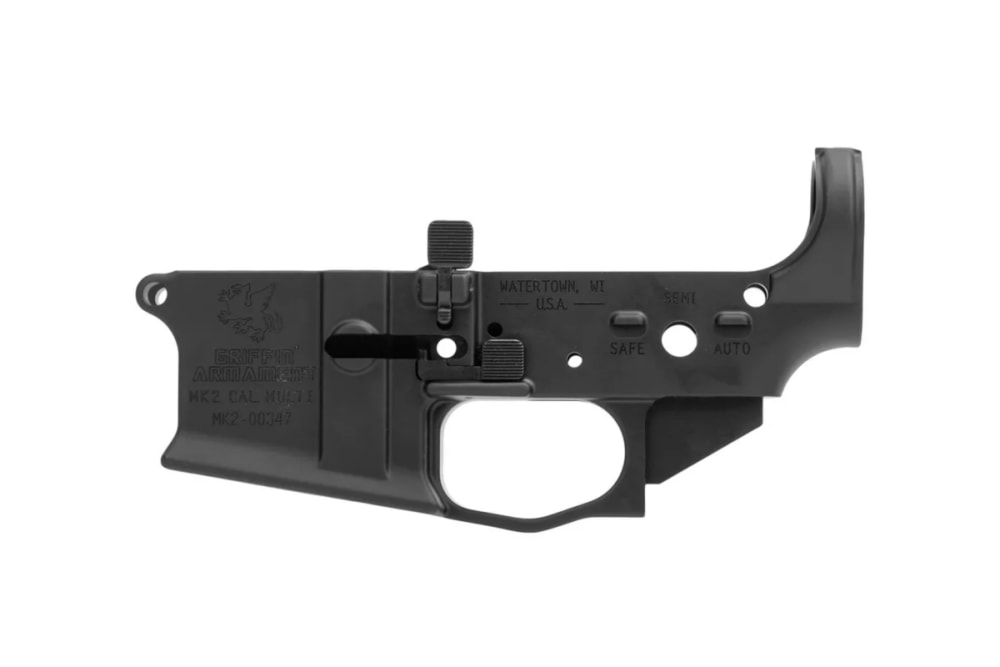 Griffin Armament MK2 AR-15 Ambidextrous Stripped Lower Receiver MK2AL BLK-img-0