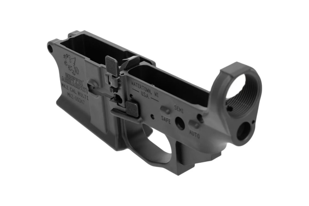 Griffin Armament MK2 AR-15 Ambidextrous Stripped Lower Receiver MK2AL BLK-img-1