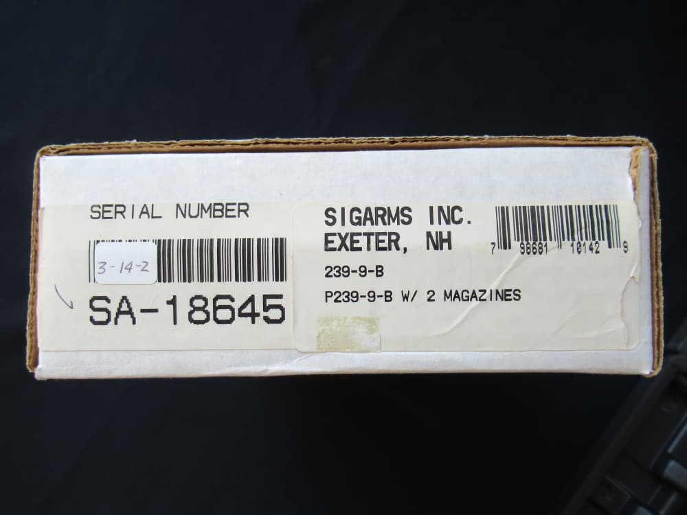 Sig Sauer P239 9mm Near New-In-Box Papers Extra Mag Early Production Nice!-img-12