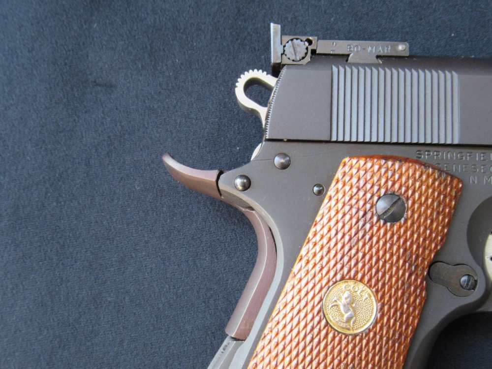 Custom Model 1911 .45 ACP Colt Springfield Armory Wilson Bo-Mar Gold Cup -img-8