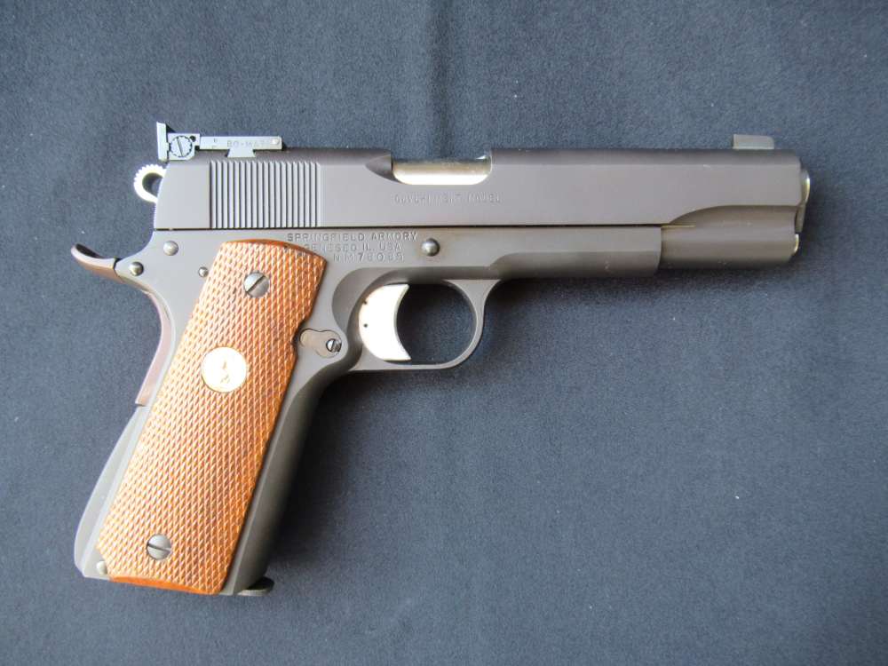Custom Model 1911 .45 ACP Colt Springfield Armory Wilson Bo-Mar Gold Cup -img-1