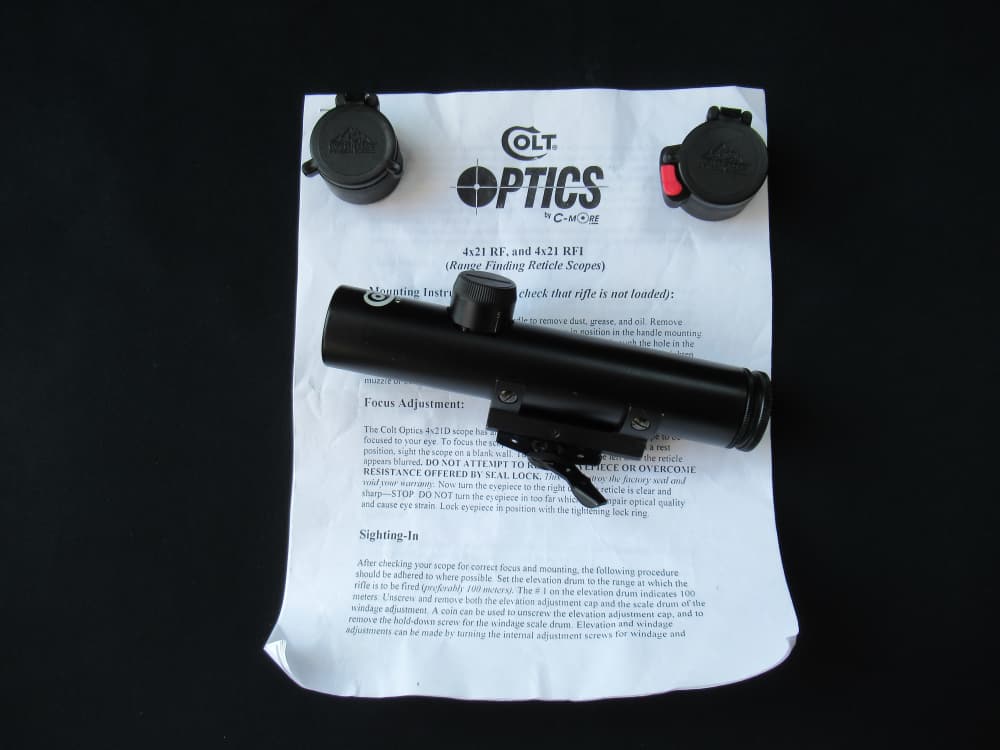 Superb Colt AR 15 4 x 21 Sporter Rifle Scope Near Mint Nice!-img-0