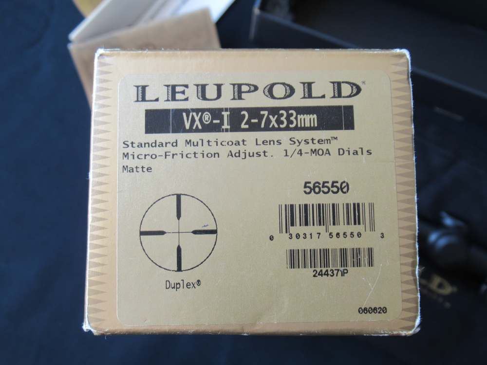 Leupold VX-I 2-7 x 33mm ¼ MOA Dials Rifle Scope Like New In Box Nice!-img-6