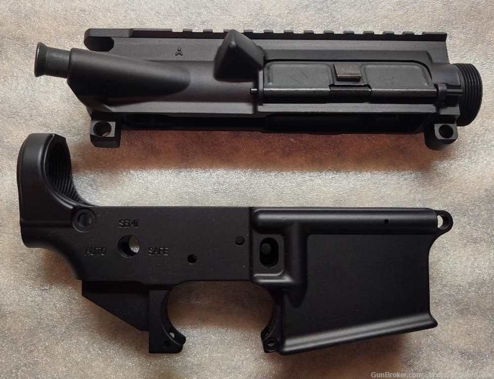 M&M Firearms M16 MILLED SAFE-SEMI-AUTO Lower & Upper Set AR15 SEAR 5.56-img-1