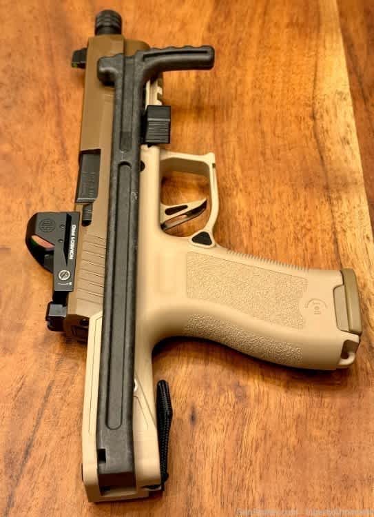 B&T USW Lower w/ Folding Stock Kit for Sig Sauer P320 M17 M18, Black-img-9
