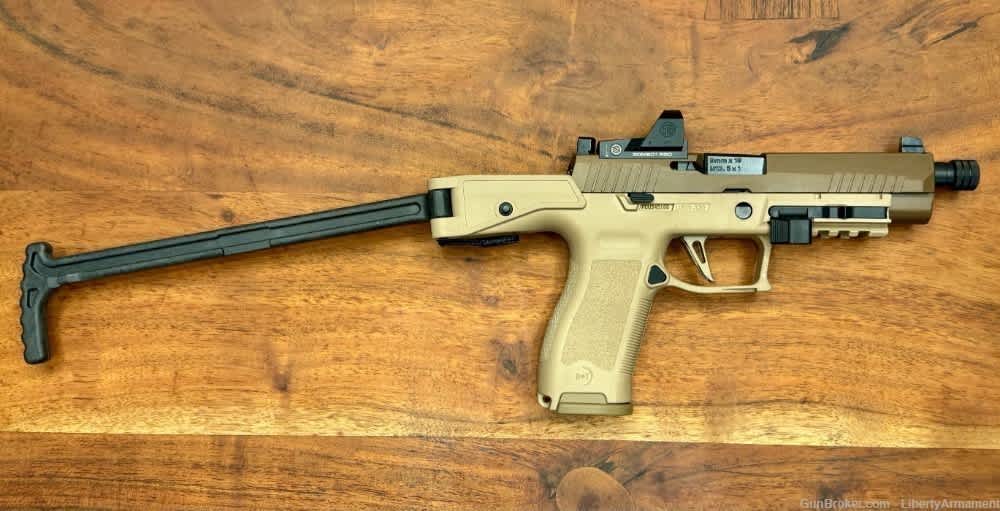 B&T USW Lower w/ Folding Stock Kit for Sig Sauer P320 M17 M18, Black-img-7