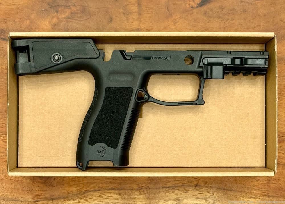 B&T USW Lower w/ Folding Stock Kit for Sig Sauer P320 M17 M18, Black-img-1