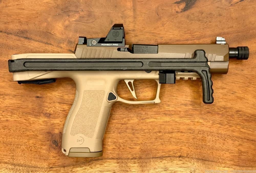 B&T USW Lower w/ Folding Stock Kit for Sig Sauer P320 M17 M18, Black-img-6