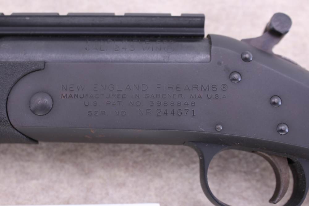 NEF New England H&R Handi Rifle SB2 243Win/22" Composite w/ rail Clean -img-6