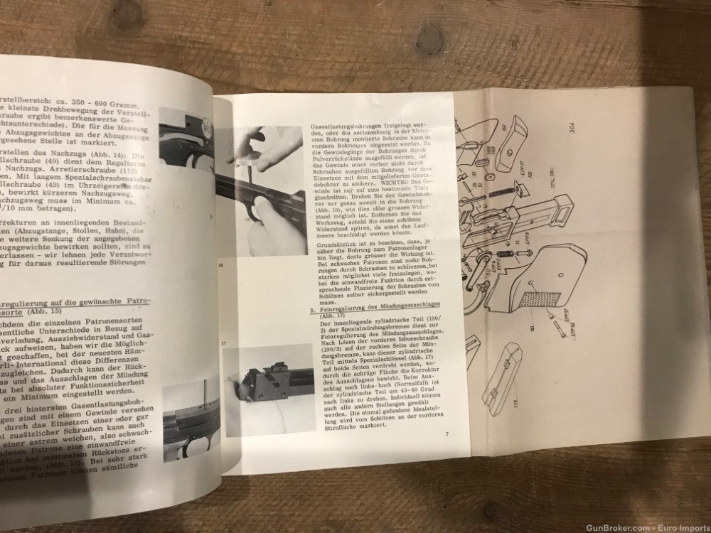 Hammerli 209 210 Manual Vintage Rare Literature Factory-img-3