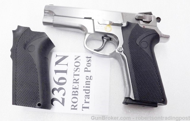 Correct Grips for S&W 4006 5906 Smith & Wesson5900 4000 Pistols Straight Bl-img-0