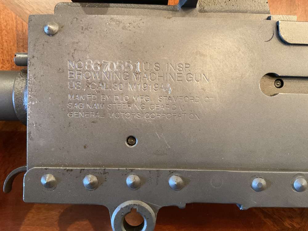 Transferable DLO M1919A4 Near New in .308 Win. Form 3-img-2