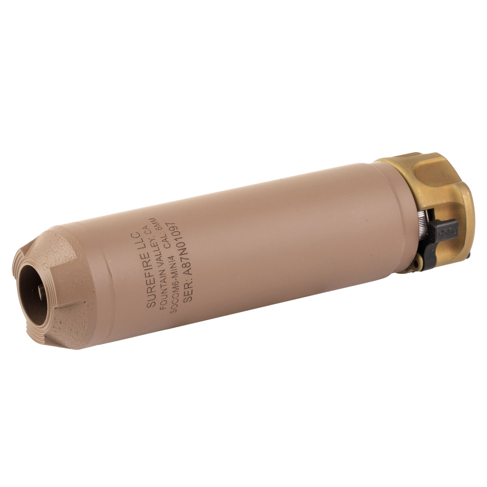 SUREFIRE SOCOM6-MINI4 6mm ARC Dark Earth Mini Rifle Suppressor-img-0