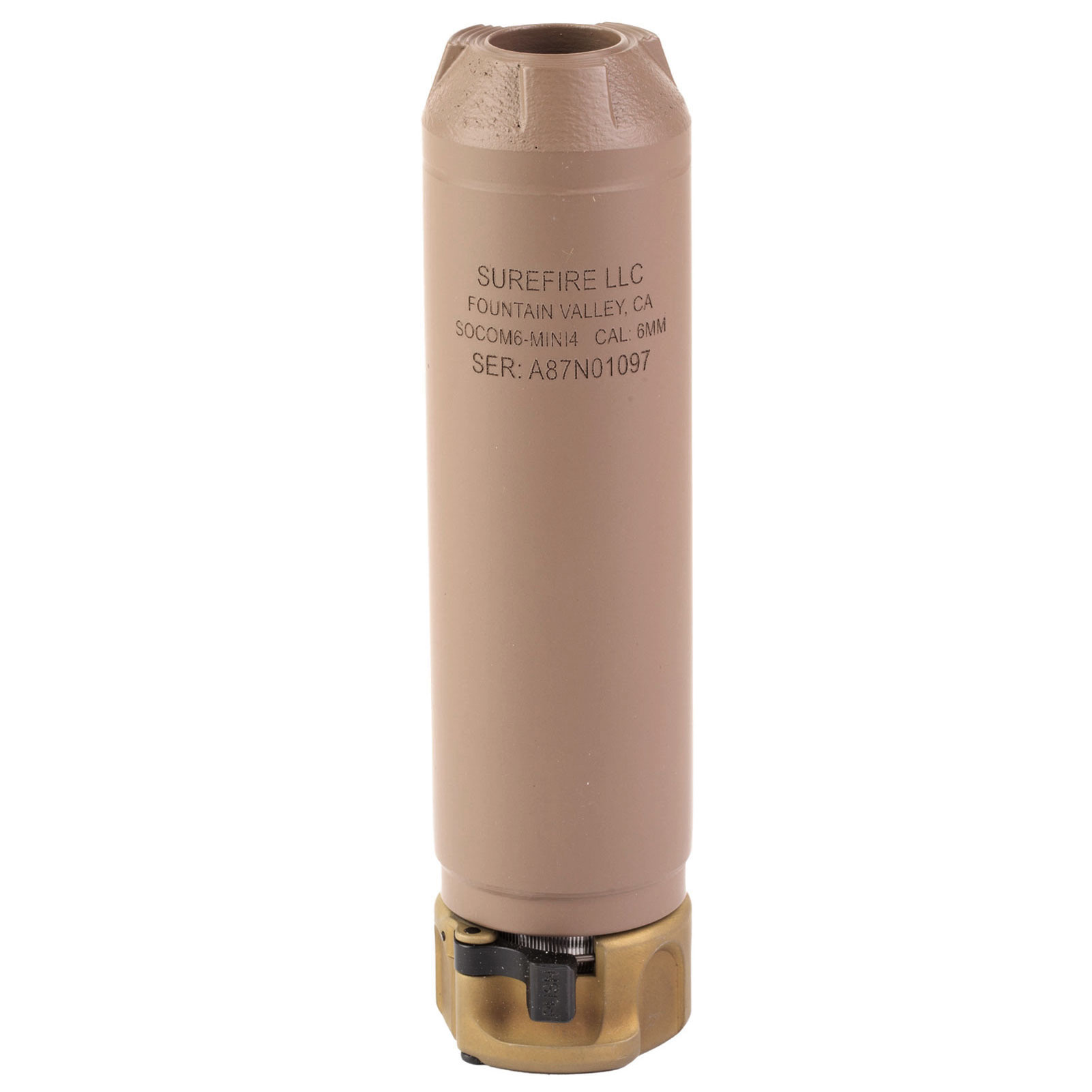 SUREFIRE SOCOM6-MINI4 6mm ARC Dark Earth Mini Rifle Suppressor-img-1