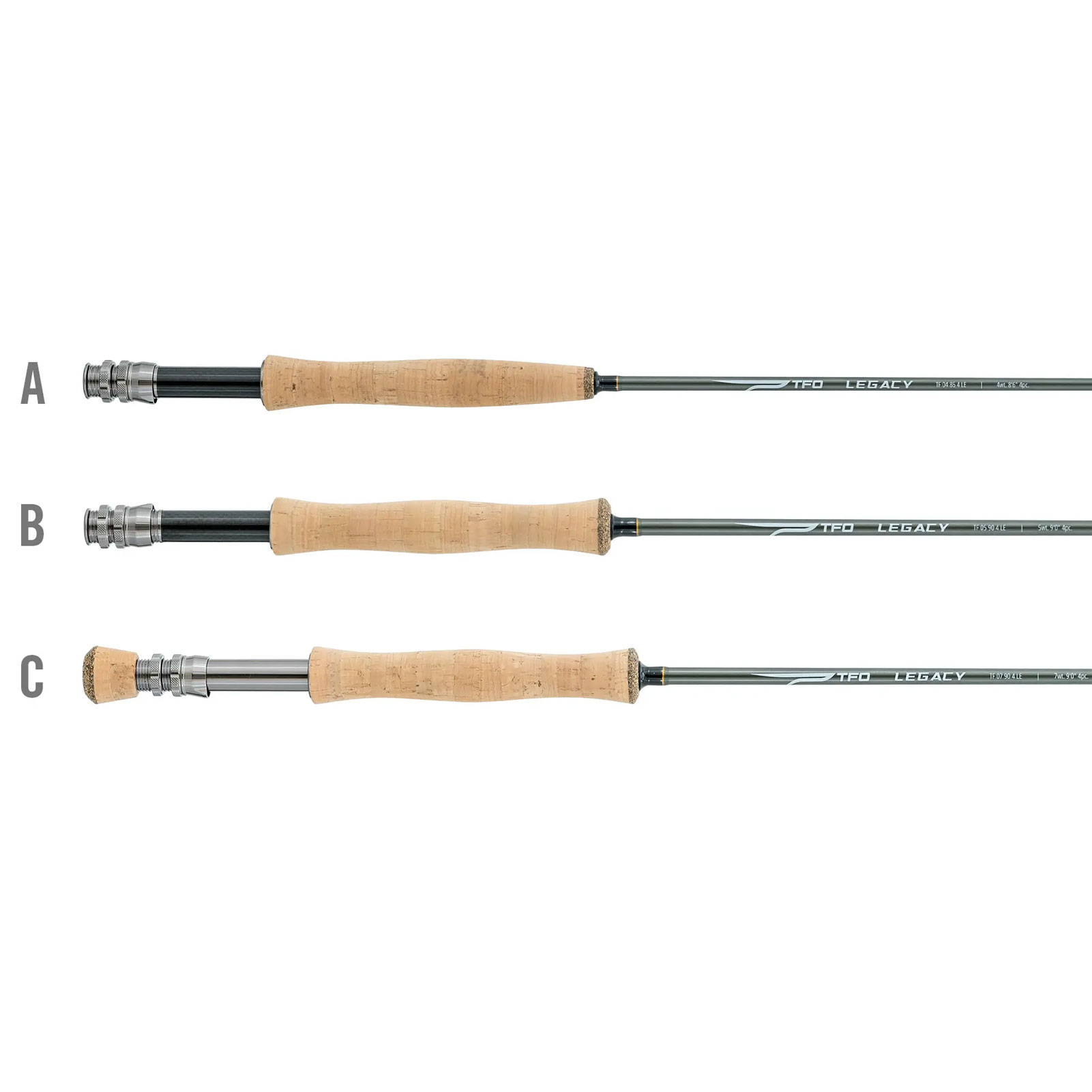 TFO Legacy 4wt 8ft 6in 4pc Fly Rod with Case (TF-04-86-4-LE)-img-1