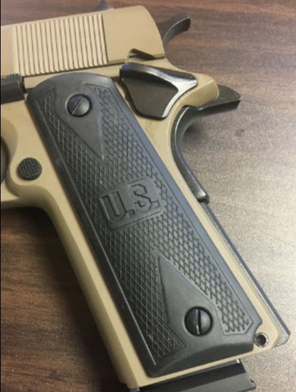 1911 Grips embossed U.S. fits Springfield Colt Gov-img-1