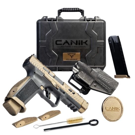 Canik TTI Combat 9mm 4.6" 18rd Pistol, Bronze / Black - HG7854-N-img-1
