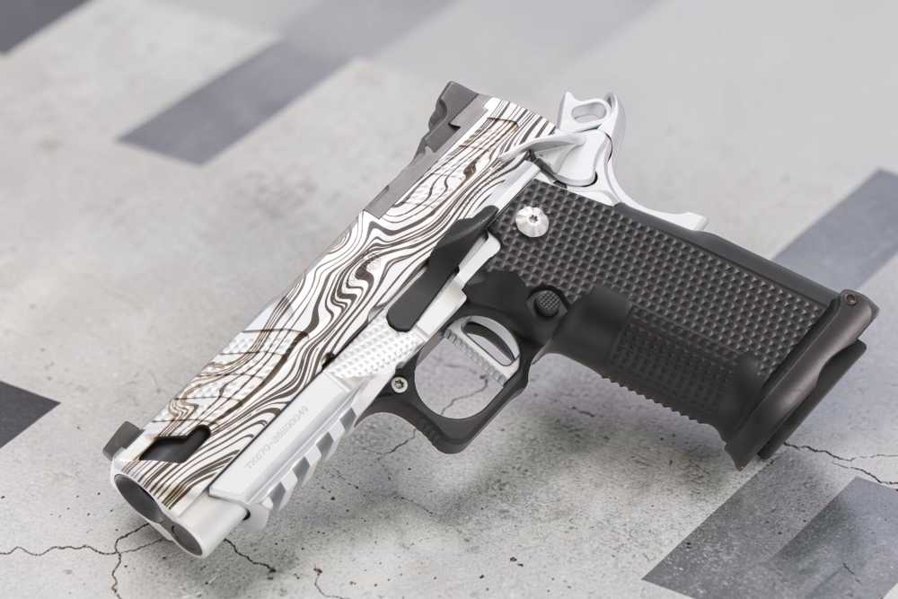 CUSTOM SHOP XP-PRO PORTED DAMASCUS PATTERNED AMBI THUMB LEDGE FUSION FA-img-0