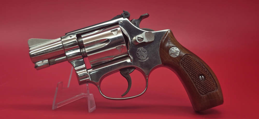 Rare Smith & Wesson 34-1 2" Nickel Plated .22Lr-img-0