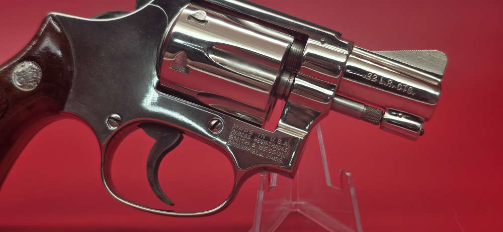 Rare Smith & Wesson 34-1 2" Nickel Plated .22Lr-img-10