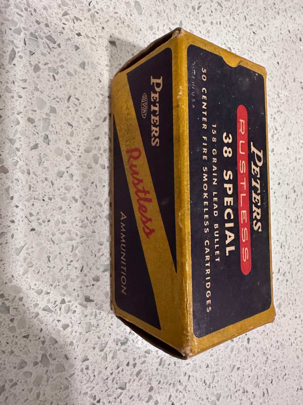 Vintage Peters Rustless .38 Special 158 gr Lead – Partial Box of Centerfire-img-1
