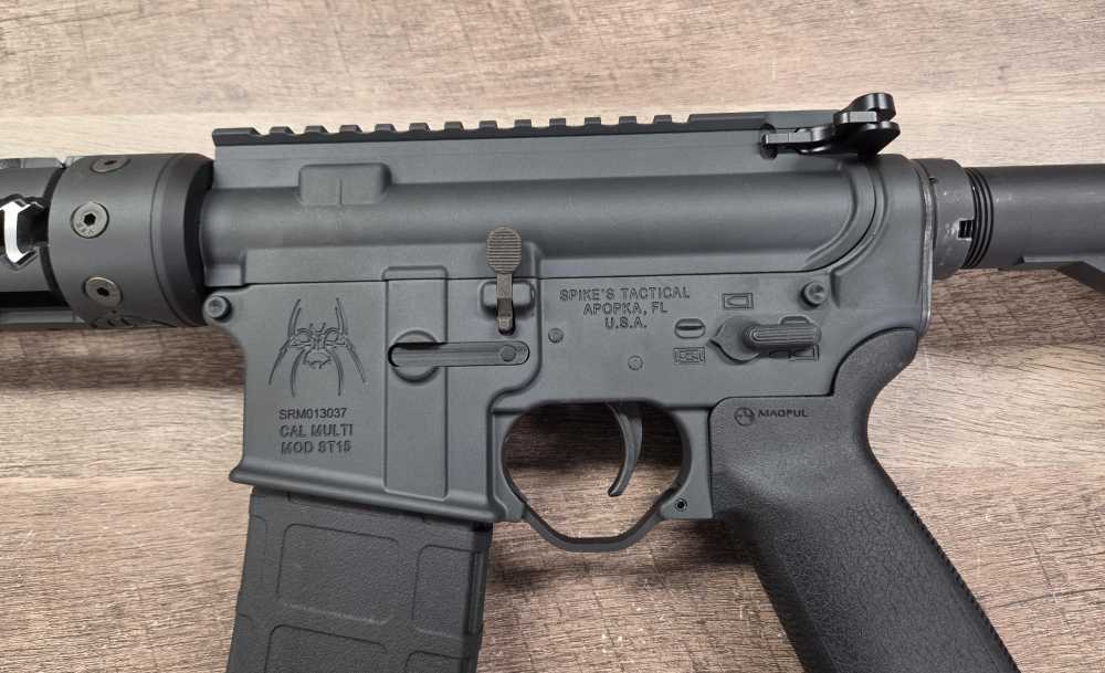 PRE-OWNED - Spike's Tactical ST-15 FREEDOM Matte Black/Polished 5.56 NATO-img-3