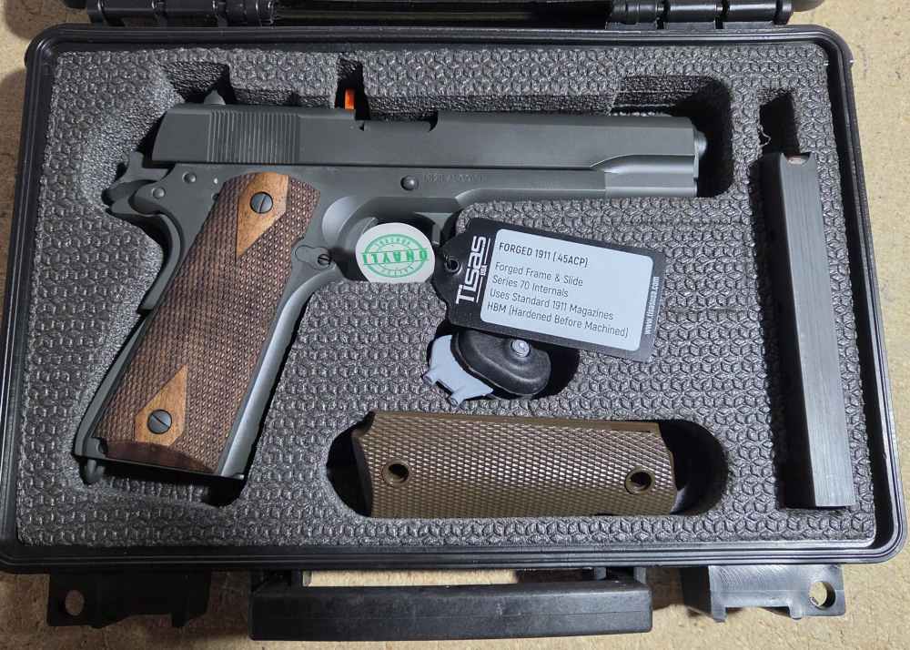 Tisas 1911 GOVT 45acp 5" 2-7rd/2 Grip 1911A1GOVT-img-0
