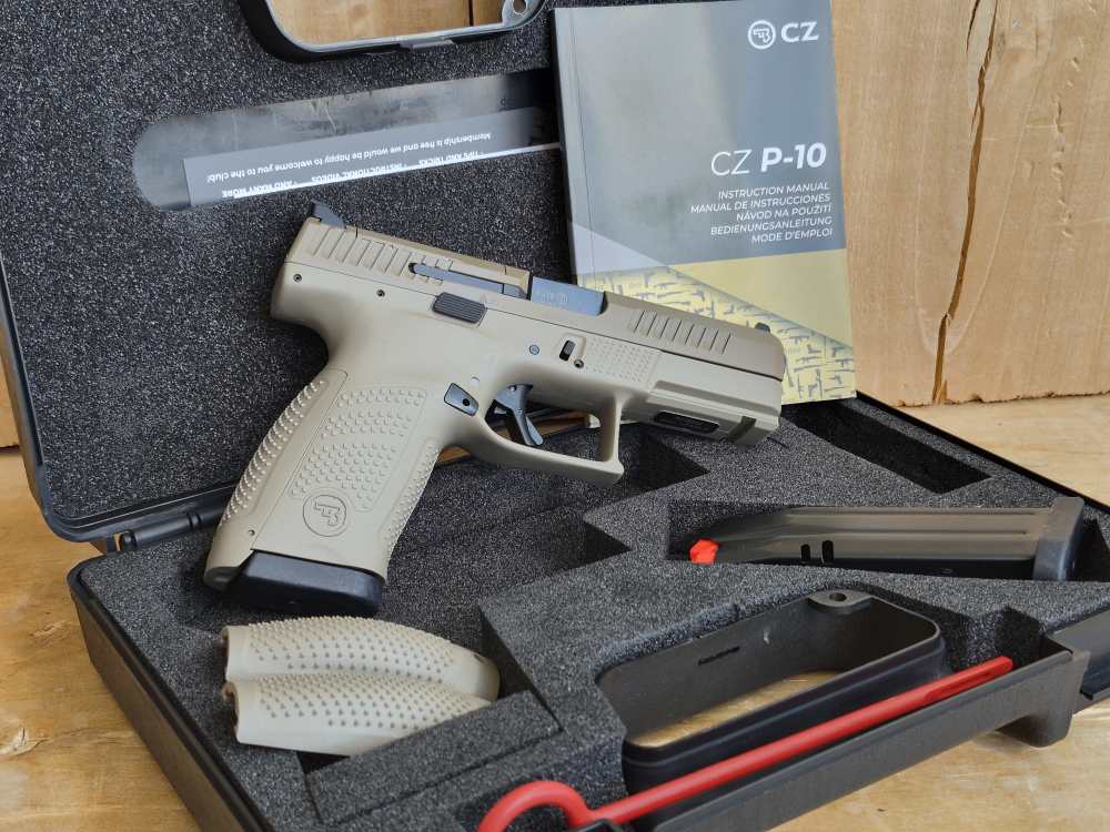 CZ P-10C 9mm FDE +2 Mags & Orig Case Optic Ready 91577-img-1