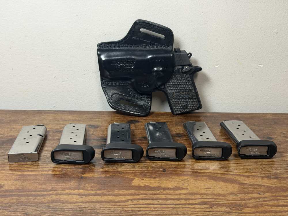 SIG Sauer P938 Extreme 9mm 3" Night Sights 6 Mags Holster-img-2