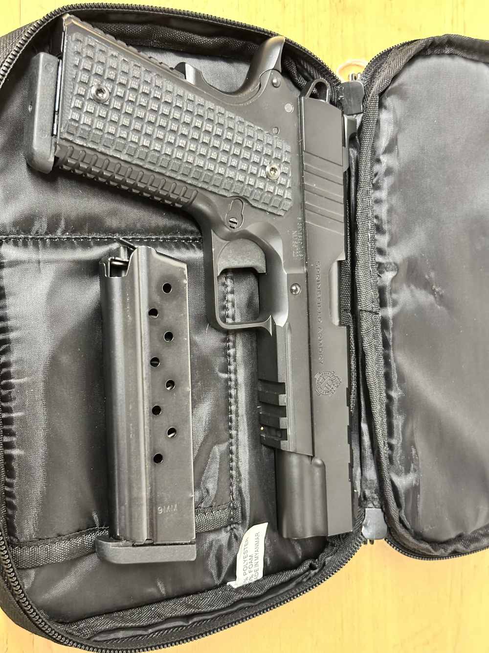 Springfield Armory Emissary 1911 9mm Pistol W/Soft case-img-0