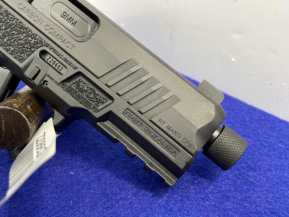 Kimber R7 Mako Carbon Compact 9MM 4.4" Blk*THREADED BARREL W/ HOLOSUN 407K*-img-24