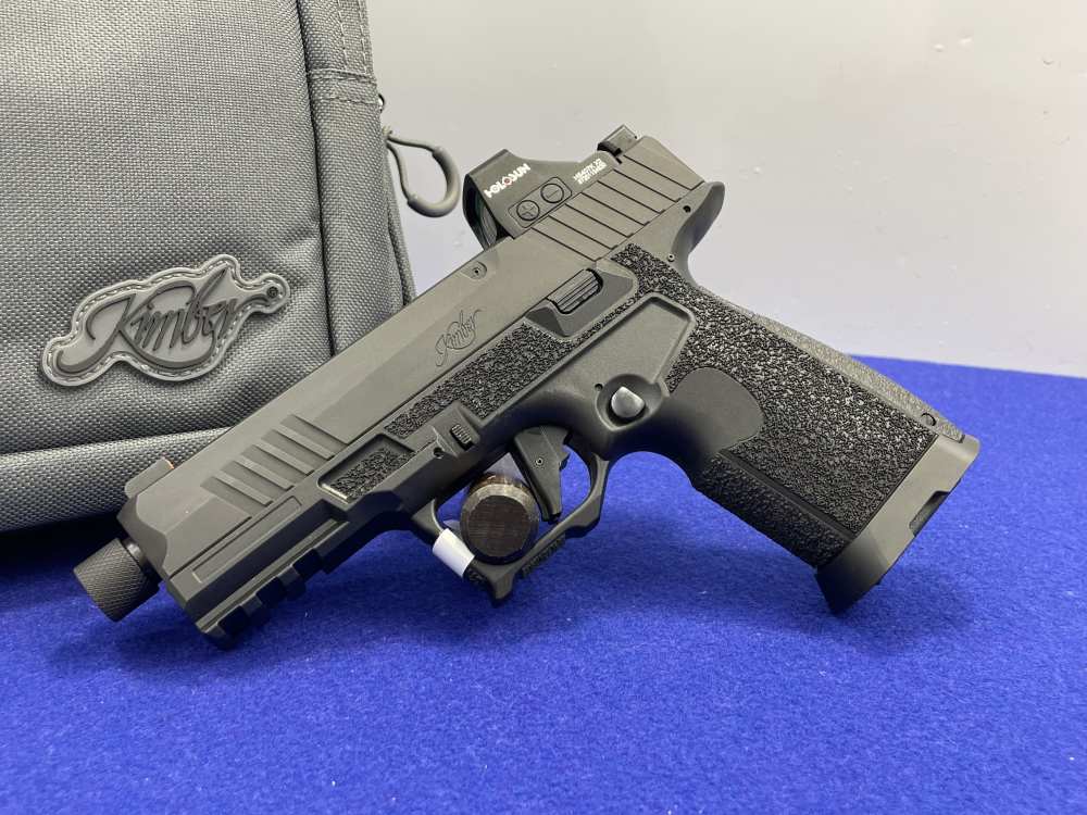 Kimber R7 Mako Carbon Compact 9MM 4.4" Blk*THREADED BARREL W/ HOLOSUN 407K*-img-0