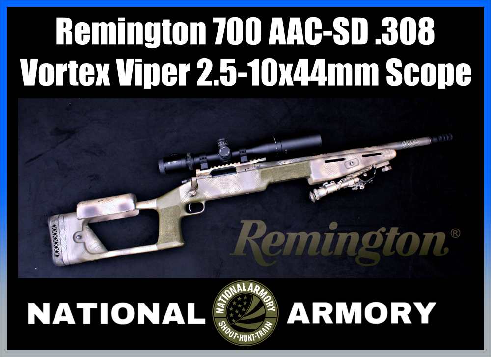2012 Remington Model 700 AAC-SD .308  Vortex Viper Choate Sniper Stock-img-0