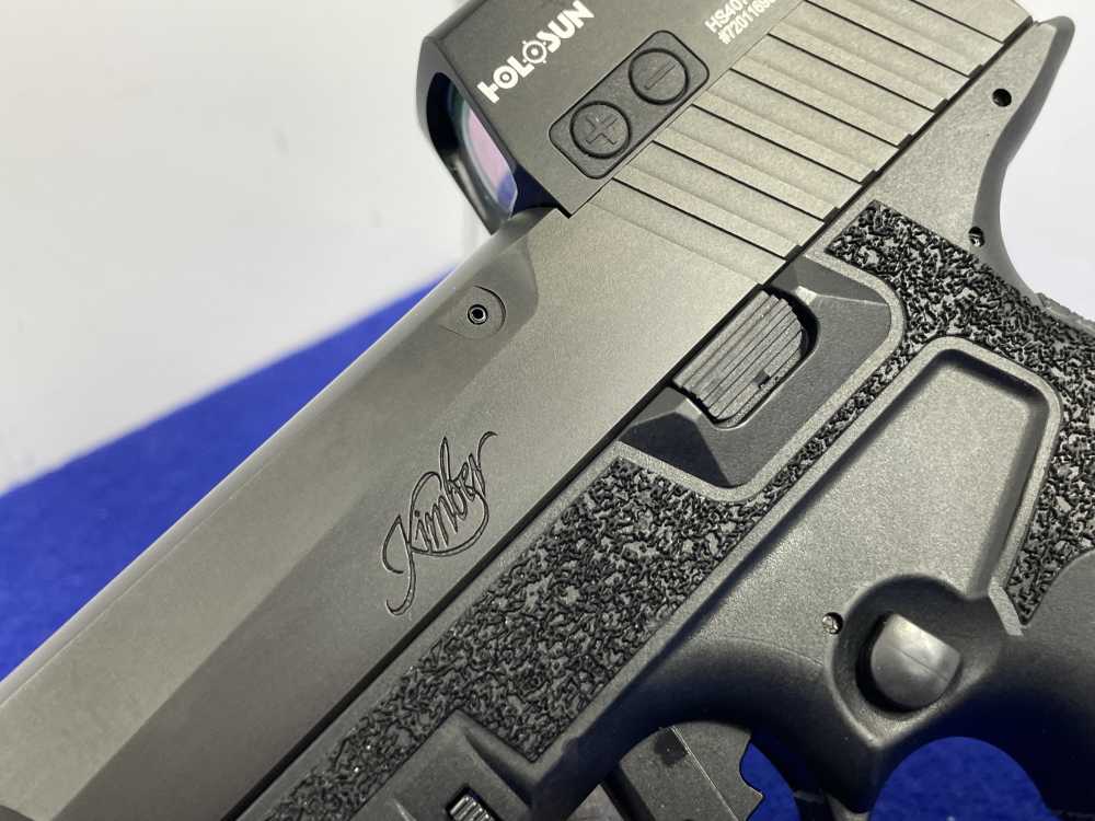 Kimber R7 Mako Carbon Compact 9mm 3.9" Blk *MOUNTED HOLOSUN 407K X2 REDDOT*-img-12