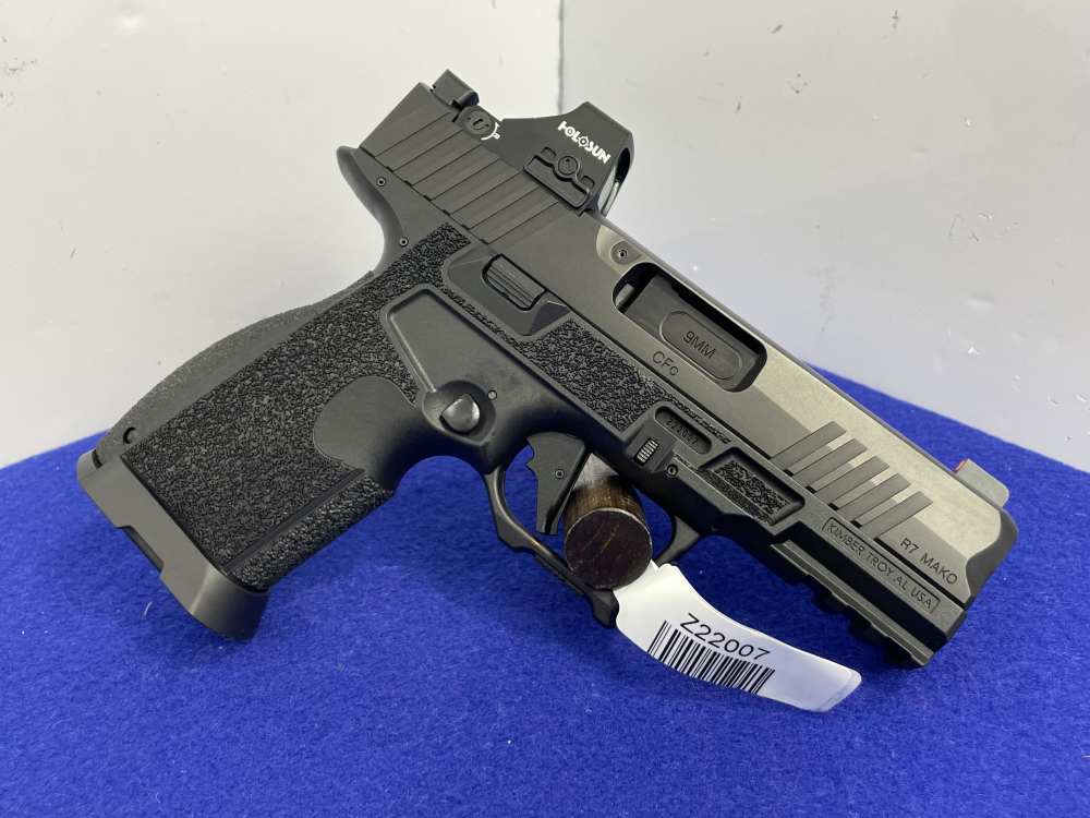 Kimber R7 Mako Carbon Compact 9mm 3.9" Blk *MOUNTED HOLOSUN 407K X2 REDDOT*-img-15