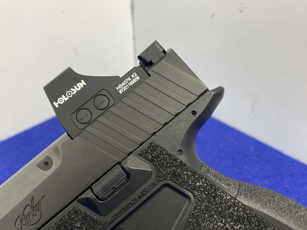 Kimber R7 Mako Carbon Compact 9mm 3.9" Blk *MOUNTED HOLOSUN 407K X2 REDDOT*-img-10