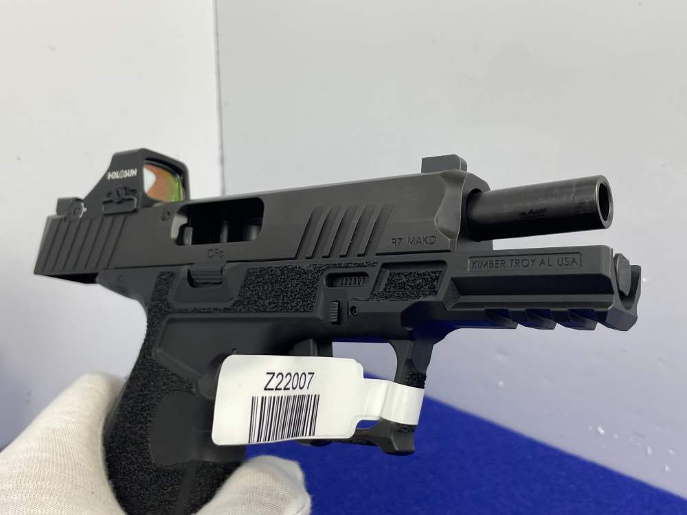 Kimber R7 Mako Carbon Compact 9mm 3.9" Blk *MOUNTED HOLOSUN 407K X2 REDDOT*-img-41