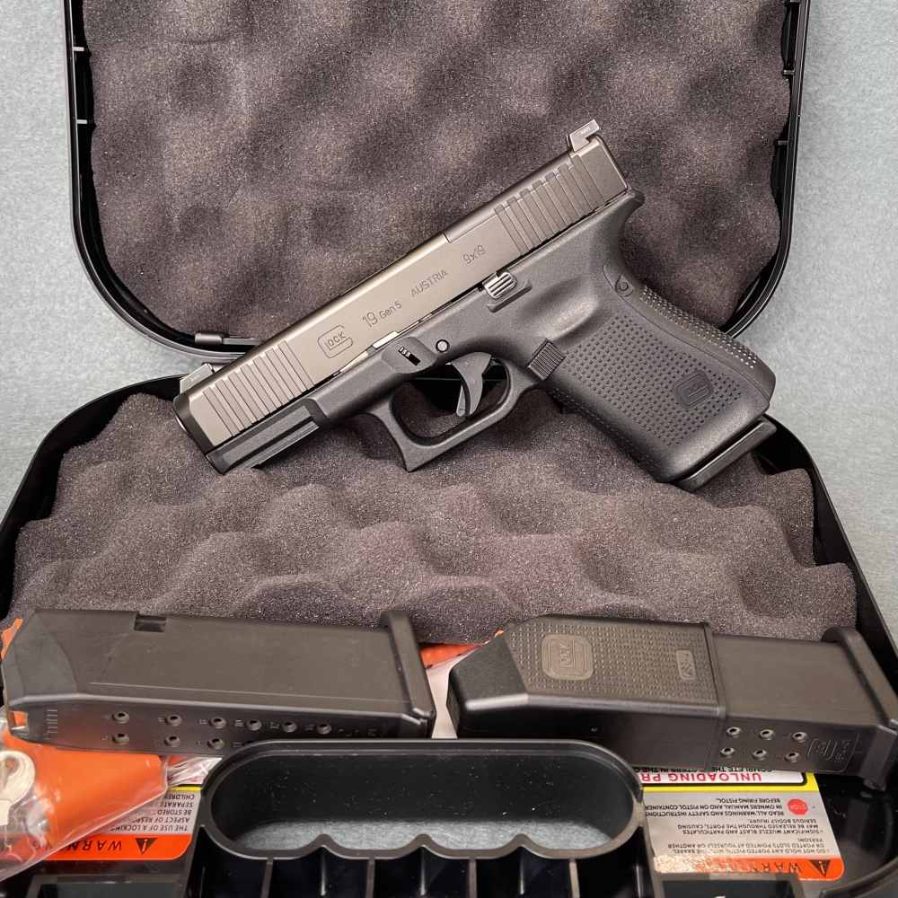 Nice-Glock 19 G19 Gen 5 MOS 9mm Generation 5 w/ NS Optic Ready $Super Deal$-img-0