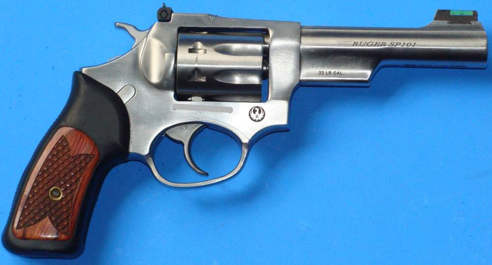 RUGER SP101 .22LR 4"BARREL STAINLESS STEEL REVOLVER-img-1