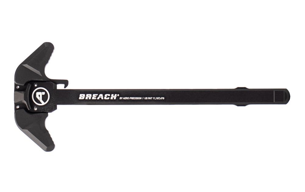 Aero Precision AR15 BREACH Ambi Charging Handle, Small Lever | Black-img-0