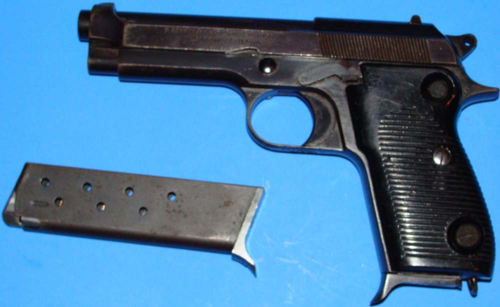 BERETTA MODEL 1951 SEMI AUTO PISTOL .9MM PARA W/EXTRAS-img-2