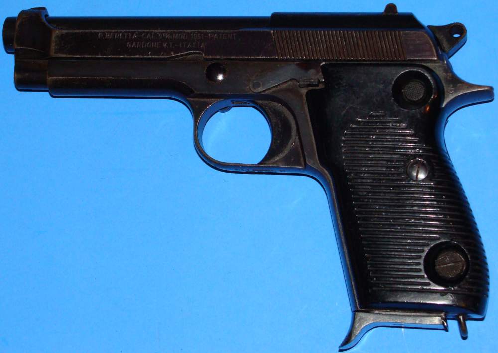 BERETTA MODEL 1951 SEMI AUTO PISTOL .9MM PARA W/EXTRAS-img-3