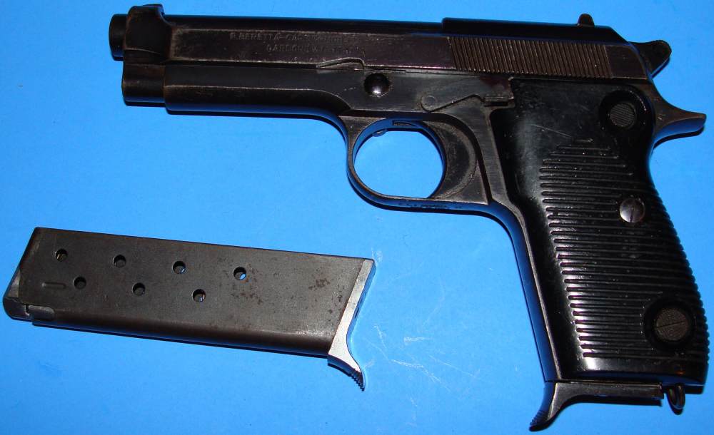 BERETTA MODEL 1951 SEMI AUTO PISTOL .9MM PARA W/EXTRAS-img-0