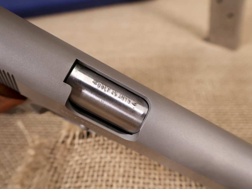 Colt, Government Model 1911, Full-Size, 5" Brushed Stainless Double Diamond-img-15