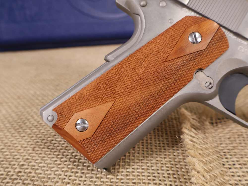 Colt, Government Model 1911, Full-Size, 5" Brushed Stainless Double Diamond-img-11