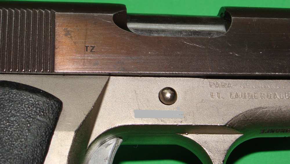 PARA ORDNANCE NICKEL FRAME WITH TZ HARD SLIDE .45ACP W/EXTRAS-img-15