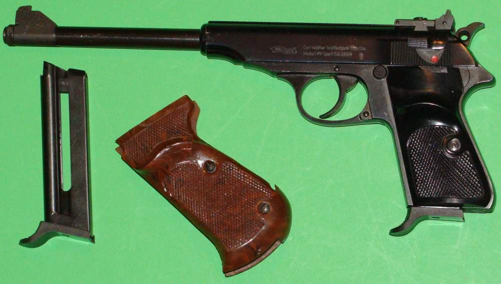 WALTHER PP SPORT SEMI AUTO PISTOL .22LR 8.25"BBL INTERARMS IMPORT 1969-img-0